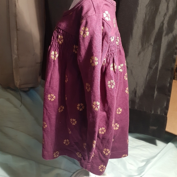 NWOT Tea Purple w/ Gold Flowers Dress - Picture 2 of 5